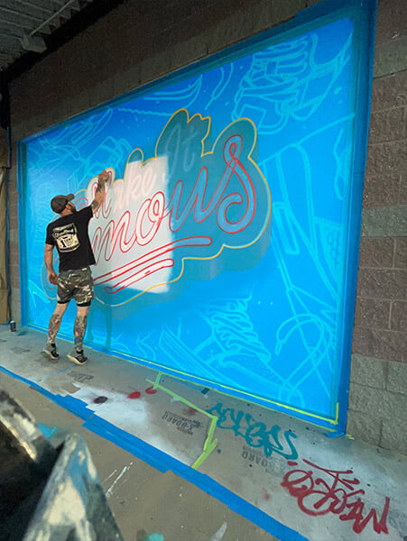 Famous Footwear Mural Famous Footwear Mural