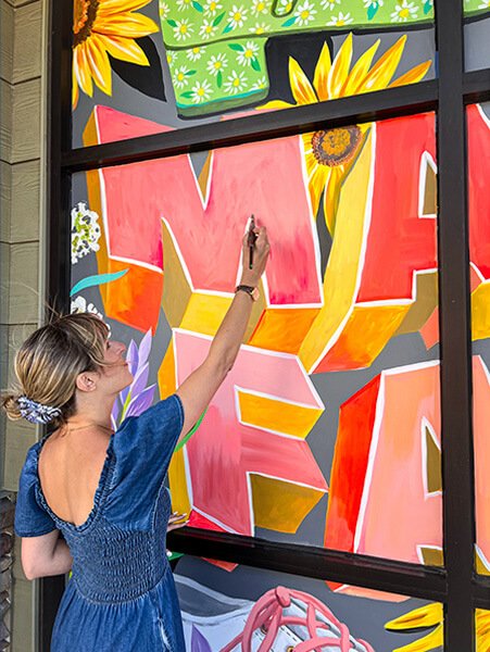 Famous Footwear Mural Famous Footwear Mural